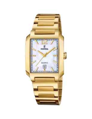 OROLOGIO PLACCATO ORO ON THE SQUARE DONNA FESTINA  F20680/2 FESTINA