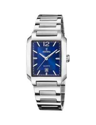 OROLOGIO QUADRANTE BLU ON THE SQUARE DONNA FESTINA MADEMOISELLE F20679/3 FESTINA