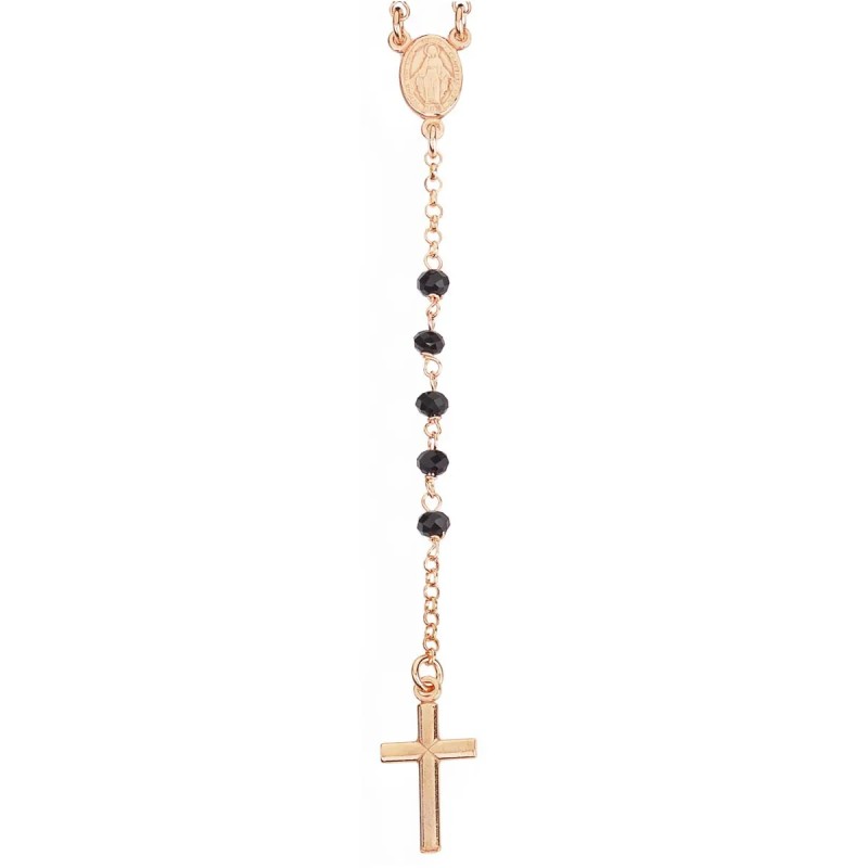 ROSARIO CLASSICO CRISTALLI NERI UNISEX AMEN