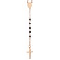 ROSARIO CLASSICO CRISTALLI NERI UNISEX AMEN