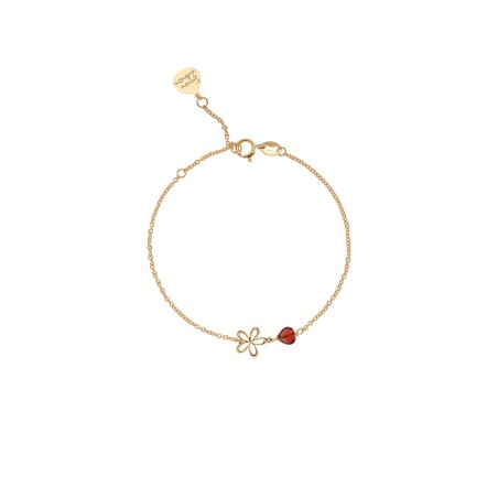 BRACCIALE FLOWER GRANATO ROSSOPREZIOSO SEMINO D'AMORE BC 24404 GR ROSSOPREZIOSO