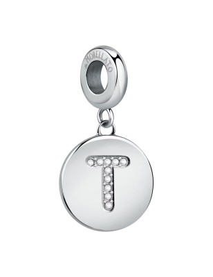 CHARM LETTERA T ACCIAIO E CRISTALLI DONNA MORELLATO  SCZ1169 MORELLATO