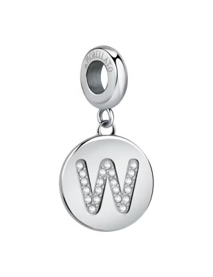 CHARM LETTERA W ACCIAIO E CRISTALLI DONNA MORELLATO  SCZ1172 MORELLATO