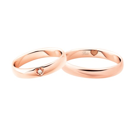 ANELLO FEDE NUZIALE IN ORO ROSA UOMO-DONNA POLELLO  3121UR POLELLO