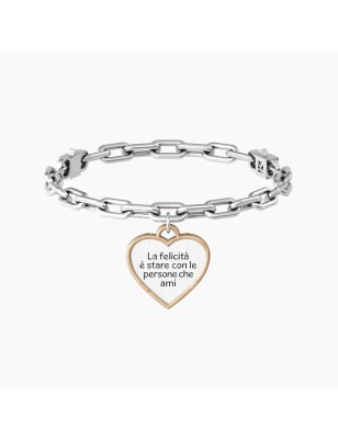 BRACCIALE CIONDOLO CUORE FELICITA'  KIDULT