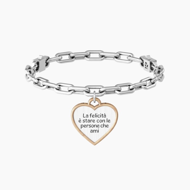 BRACCIALE CIONDOLO CUORE FELICITA'  KIDULT