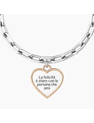 BRACCIALE CIONDOLO CUORE FELICITA'  KIDULT