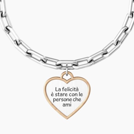 BRACCIALE CIONDOLO CUORE FELICITA'  KIDULT