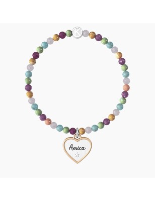 BRACCIALE ELASTICO CUORE AMICA DONNA KIDULT 