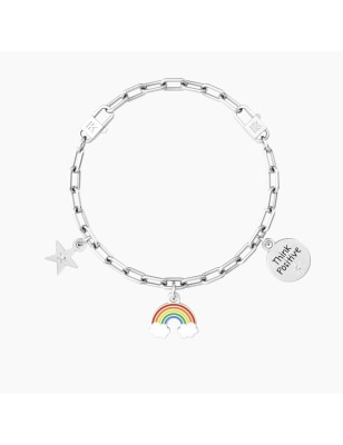 BRACCIALE ARCOBALENO THINK POSITIVE DONNA KIDULT  732234 KIDULT