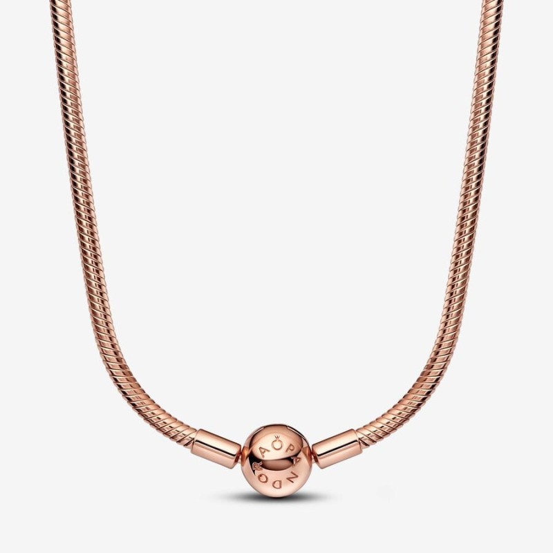 COLLANA MOMENTS 42CM COLOR ORO ROSA DONNA PANDORA