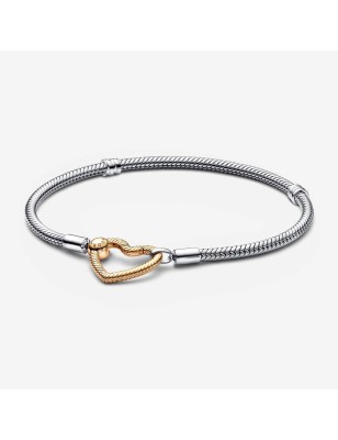 BRACCIALE CON CHIUSURA A CUORE COMPONIBILE DONNA PANDORA 