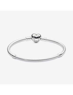 BRACCIALE CHIUSURA CUORE PAVE' MIS.17 DONNA PANDORA  590727CZ-17 PANDORA