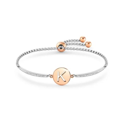 BRACCIALE MILLELUCI LETTERA K IN PVD ROSA DONNA NOMINATION 