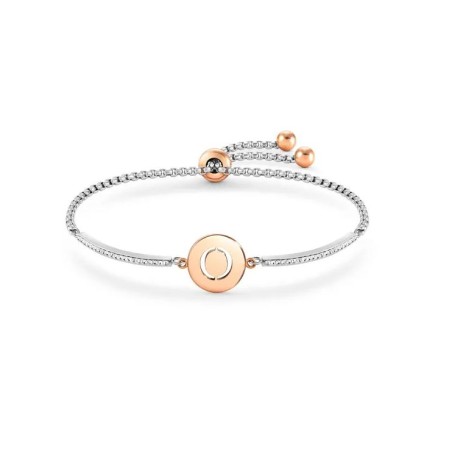 BRACCIALE MILLELUCI LETTERA O IN PVD ROSA DONNA NOMINATION 