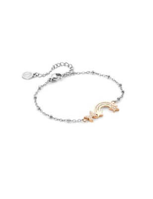 BRACCIALE HAPPYWORLD ARCOBALENO E FARFALLA NOMINATION