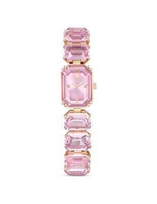 OROLOGIO BRACCIALETTO TAGLIO OCTAGON ROSA SWAROVSKI