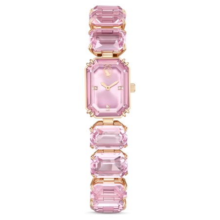 OROLOGIO BRACCIALETTO TAGLIO OCTAGON ROSA SWAROVSKI