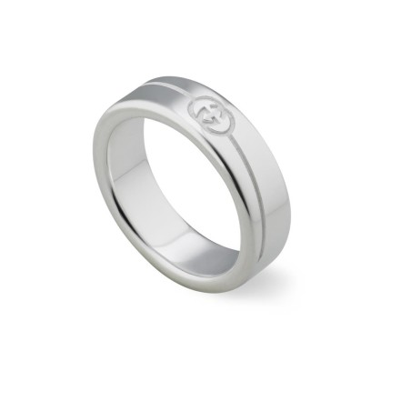 ANELLO IN ARGENTO MISURA 13 UOMO-DONNA GUCCI INTERLOCKING G