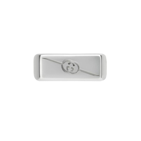 ANELLO IN ARGENTO MISURA 15 UOMO GUCCI INTERLOCKING G