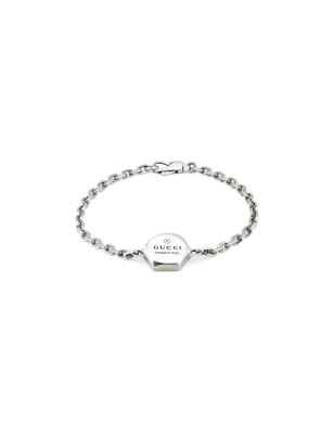 BRACCIALE IN ARGENTO UOMO-DONNA GUCCI TRADEMARK YBA779169001017 GUCCI