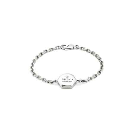 BRACCIALE IN ARGENTO UOMO-DONNA GUCCI TRADEMARK YBA779169001017 GUCCI