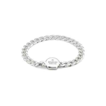 BRACCIALE IN ARGENTO 19CM UOMO-DONNA GUCCI TRADEMARK YBA779173001019 GUCCI