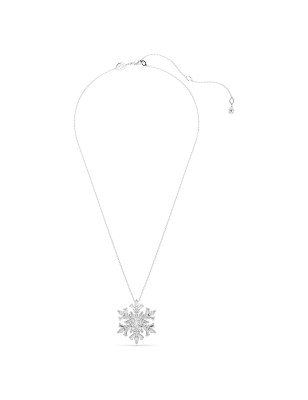 COLLANA PENDENTE E SPILLA IDYLLIA FIOCCO DI NEVE DONNA SWAROVSKI 