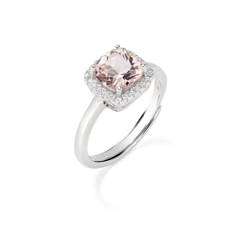 ANELLO LADY MORGANITE REGOLABILE MIS.10-14 DONNA AMEN 