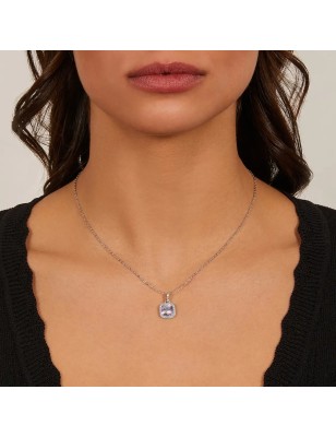 COLLANA LADY CON MORGANITE E ZIRCONI BIANCHI DONNA AMEN 