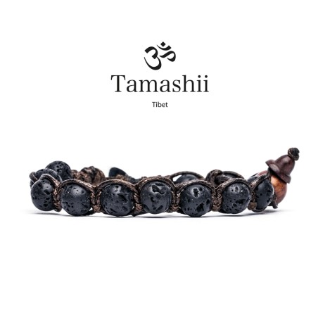 BRACCIALI LAVA NERA UOMO-DONNA TAMASHII 1 GIRO