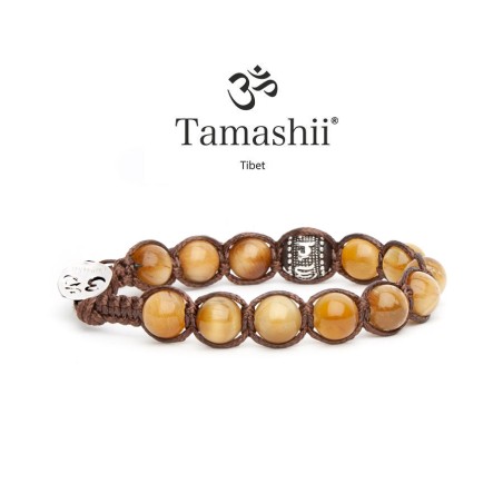 BRACCIALE OCCHIO DI TIGRE UOMO-DONNA TAMASHII RUOTA DELLA PREGHIERA