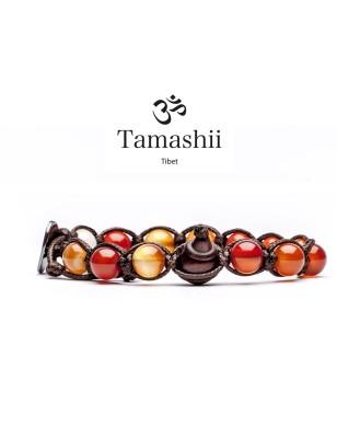 BRACCIALE CORNIOLA UOMO-DONNA TAMASHII 1 GIRO