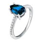 ANELLO TESORI ZIRCONE GOCCIA BLU MIS.10 DONNA MORELLATO 