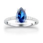 ANELLO TESORI ZIRCONE GOCCIA BLU MIS.10 DONNA MORELLATO 