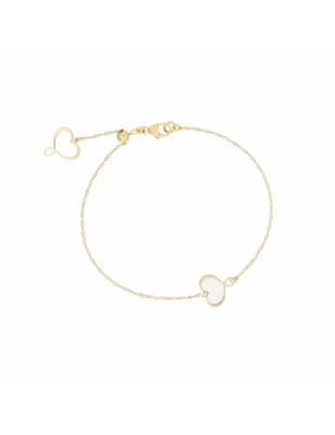 BRACCIALE CUORE BIANCO DONNA MAMAN ET SOPHIE LOGO BPMES0 MAMAN ET SOPHIE