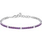 BRACCIALE TENNIS ZIRCONI VIOLA E BIANCHI DONNA MORELLATO 