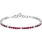 BRACCIALE TENNIS ZIRCONI ROSSI E BIANCHI DONNA MORELLATO 