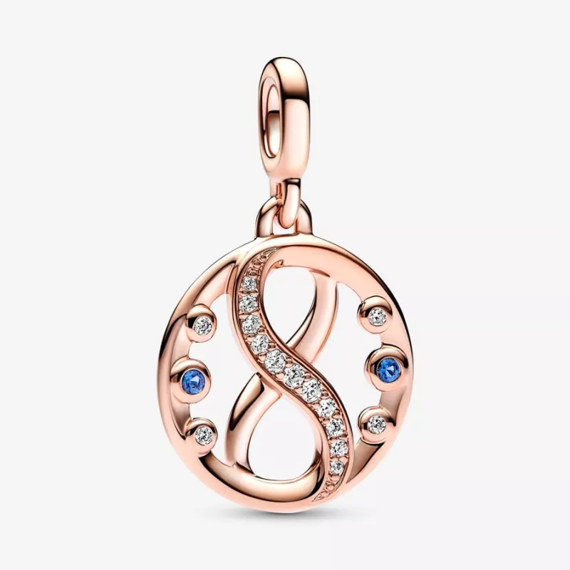 CHARM MEDALLION INFINITY 14KT ROSE GOLD PANDORA ME