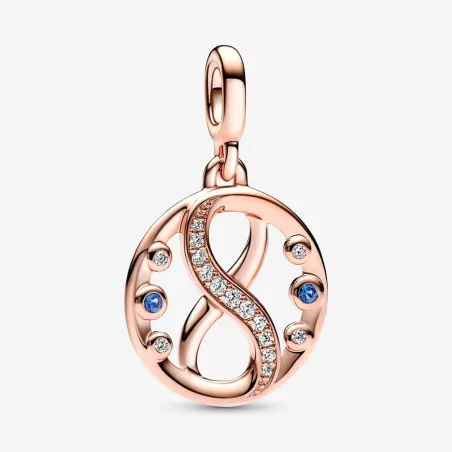 CHARM MEDALLION INFINITY 14KT ROSE GOLD PANDORA ME