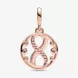 CHARM MEDALLION INFINITY 14KT ROSE GOLD PANDORA ME