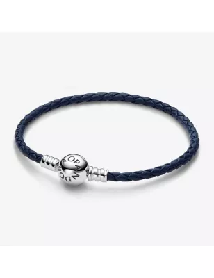 BRACCIALE IN PELLE BLU  PANDORA 