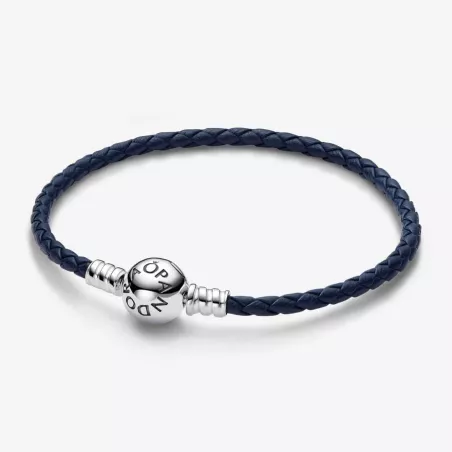 BRACCIALE IN PELLE BLU  PANDORA 