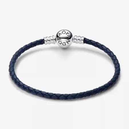 BRACCIALE IN PELLE BLU  PANDORA 