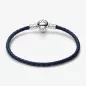 BRACCIALE IN PELLE BLU  PANDORA 