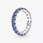 ANELLO FASCIA SCINTILLANTE BLU MIS.48 DONNA PANDORA