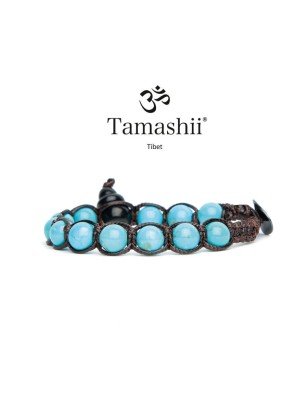 BRACCIALE TURCHESE SHUNGITE TAMASHII 1 GIRO