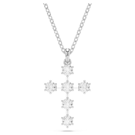 COLLANA INSIGNE PENDENTE CROCE TAGLIO TONDO SWAROVSKI 5675576 SWAROVSKI