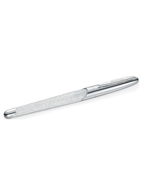 PENNA ROLLER CRYSTALLINE NOVA TONO ARGENTATO CROMATO DONNA SWAROVSKI 