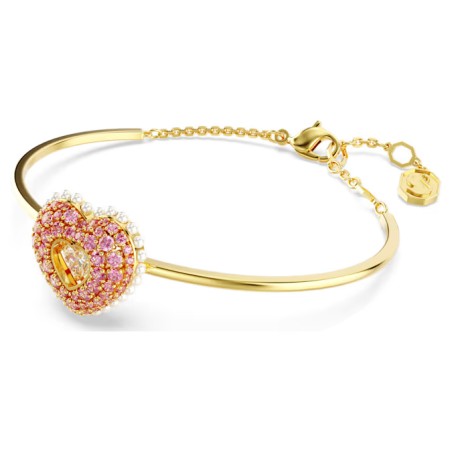 BRACCIALE RIGIDO HYPERBOLA CUORE ROSA DONNA SWAROVSKI 